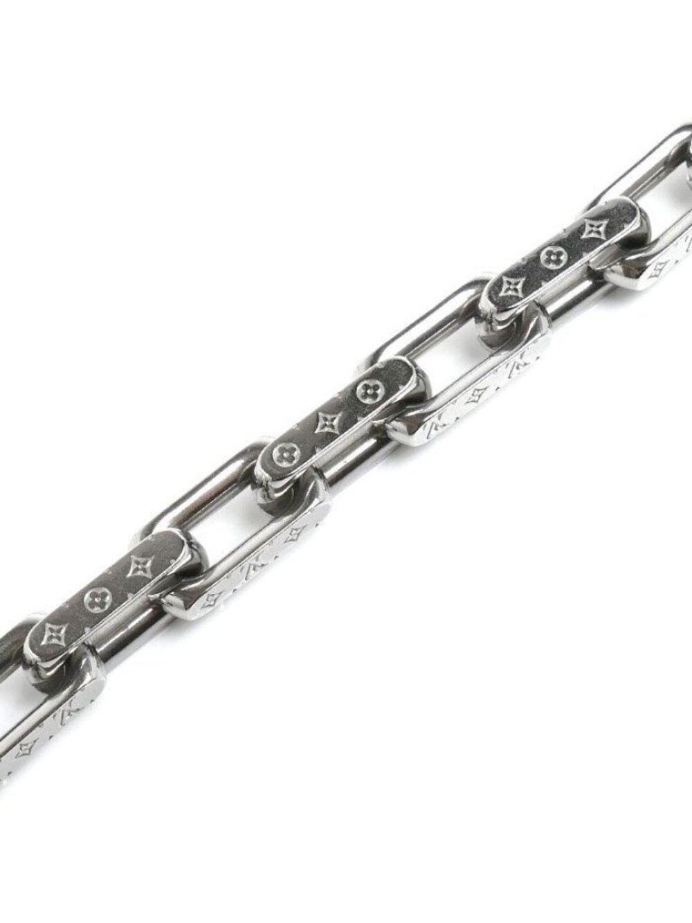 Louis Vuitton Metal Chain Monogram Bracelet M 19 cm - Picture 2 of 6